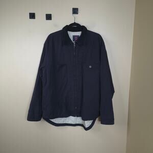 Vintage American Eagle Full Zip Chore Jacket Snap Button Pocket in Black Size M